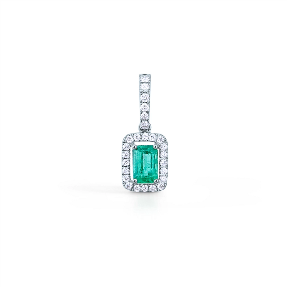 Pendants Pendants in White Gold containing Multi-gemstone, Diamond, Emerald 427246