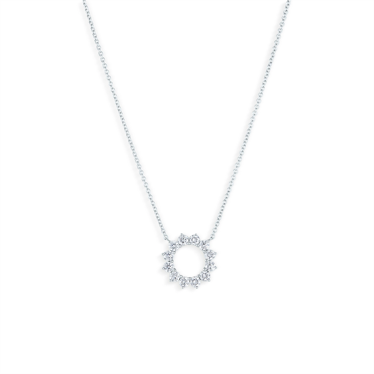 Necklaces Necklaces in White Gold containing Diamond 427474