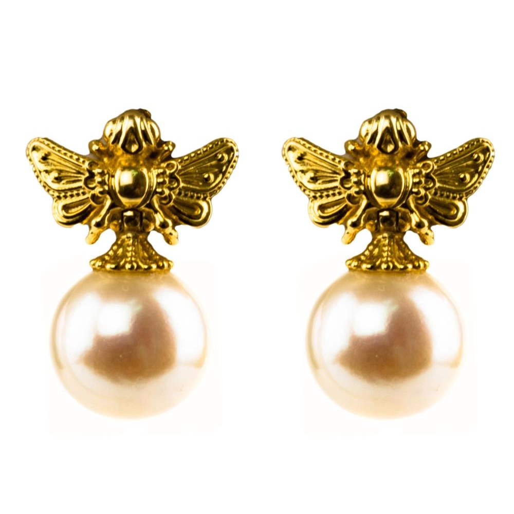 Konstantino Earrings in Yellow Gold containing Pearl SKMK03107-18KT-122