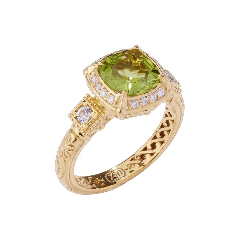 Konstantino Rings in Yellow Gold containing Peridot, Other, Multi-gemstone, Diamond DMK01194-18KT-624