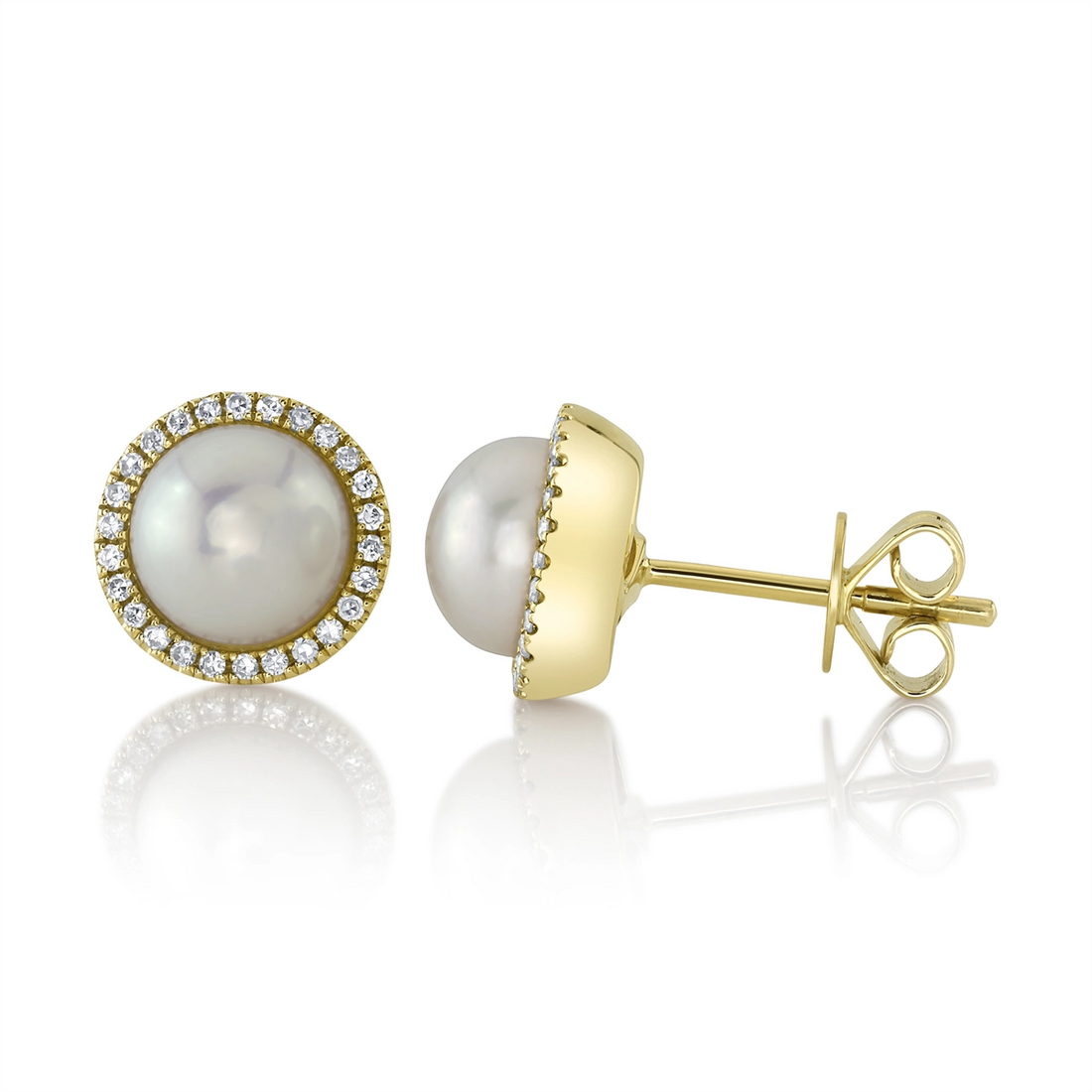 Earrings Earrings in Yellow Gold containing Multi-gemstone, Diamond, Pearl 427593