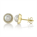 Earrings Earrings in Yellow Gold containing Multi-gemstone, Diamond, Pearl 427593