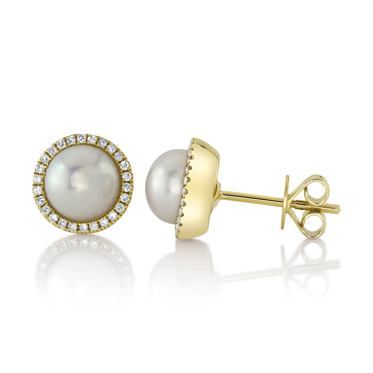 Earrings Earrings in Yellow Gold containing Multi-gemstone, Diamond, Pearl 427593