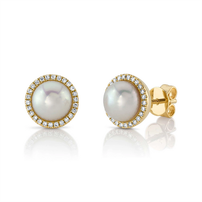 csv_image Earrings Earring in Yellow Gold containing Multi-gemstone, Diamond, Pearl 427593