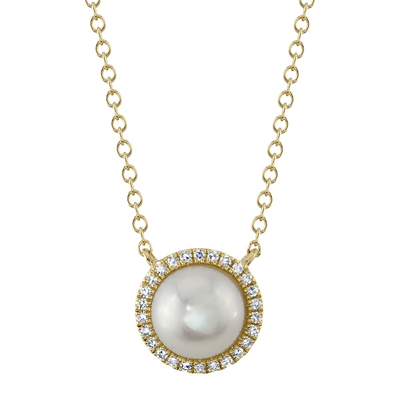 Necklaces Necklaces in Yellow Gold containing Multi-gemstone, Diamond, Pearl 427594