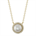 Necklaces Necklaces in Yellow Gold containing Multi-gemstone, Diamond, Pearl 427594