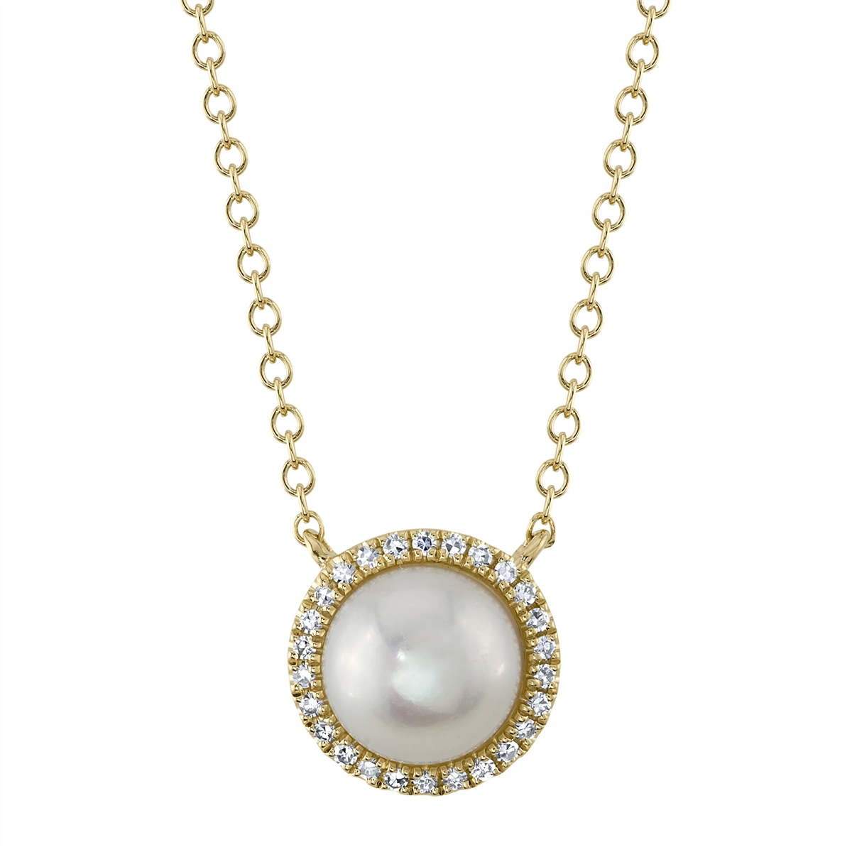 Necklaces Necklaces in Yellow Gold containing Multi-gemstone, Diamond, Pearl 427594