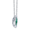 Necklaces Necklaces in White Gold containing Multi-gemstone, Diamond, Emerald 427599