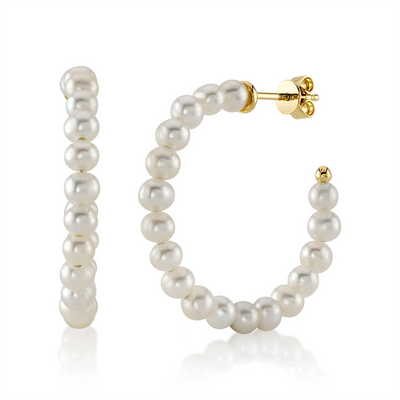 Earrings Earrings in Yellow Gold containing Pearl 427602