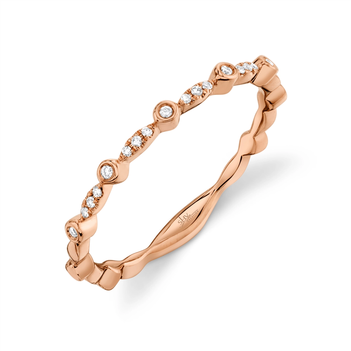 Wedding Bands Wedding Rings in Rose Gold containing Diamond 427832