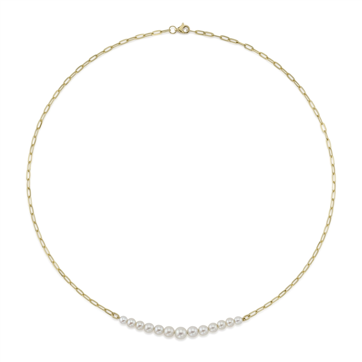 Necklaces Necklaces in Yellow Gold containing Pearl 427858