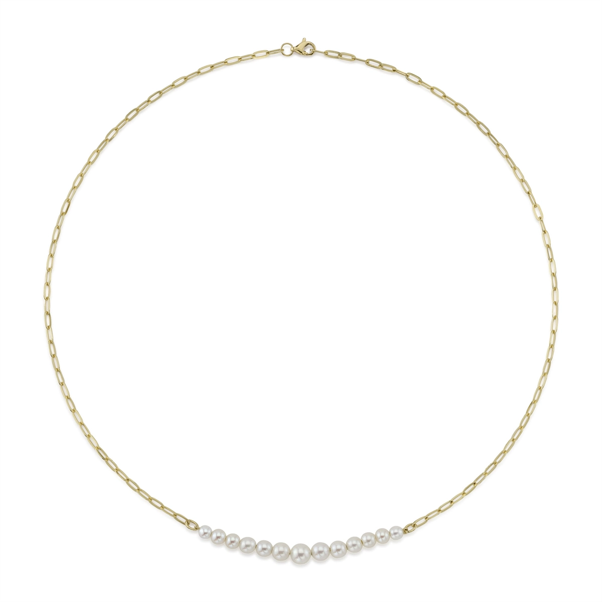 Necklaces Necklaces in Yellow Gold containing Pearl 427858