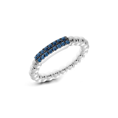 Hulchi Belluni Rings in White Gold containing Sapphire 20148BLX-WS