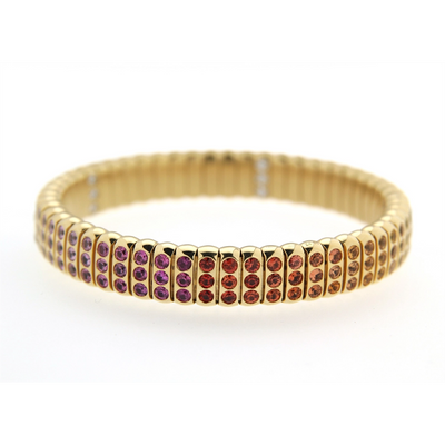 csv_image Hulchi Belluni Bracelet in Yellow Gold containing Multi-gemstone, Diamond, Sapphire 23329-YWSP