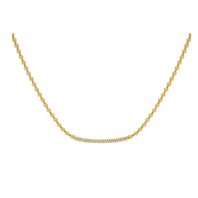 csv_image Hulchi Belluni Necklace in Yellow Gold containing Diamond 65249-YW