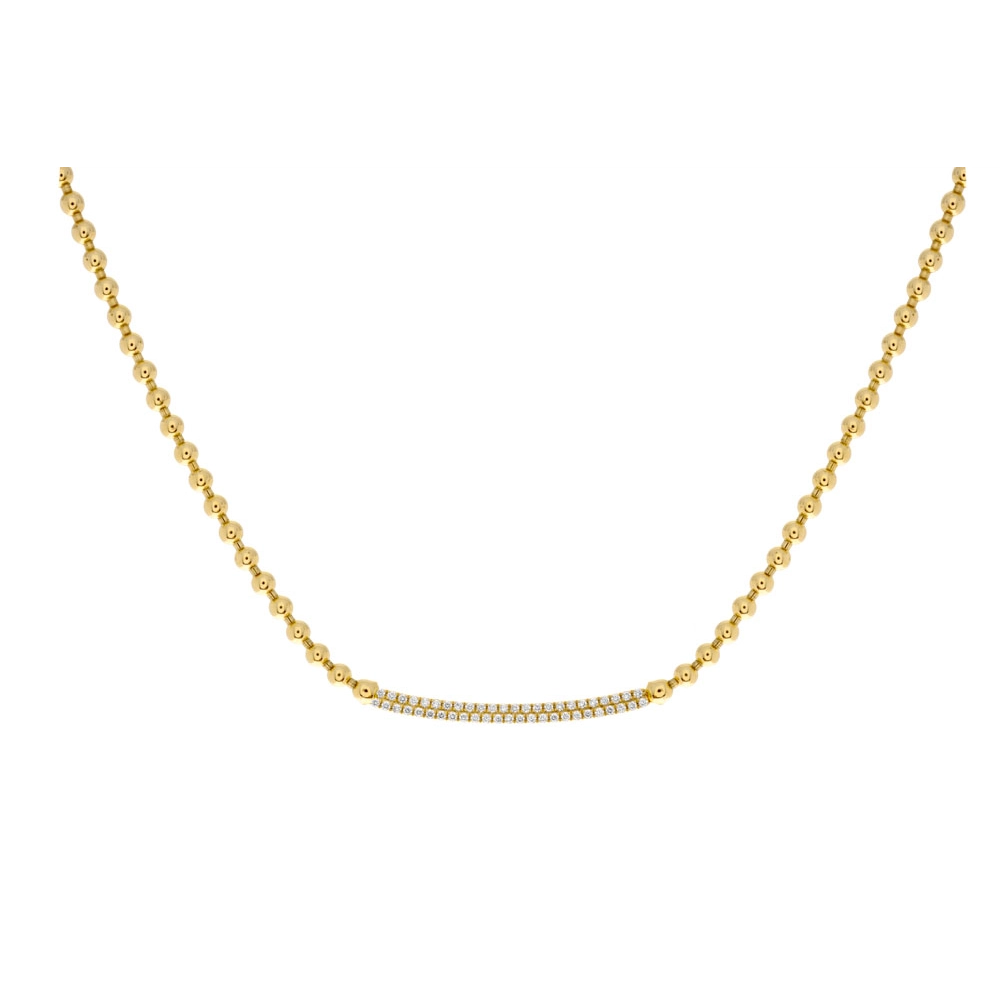 Hulchi Belluni Necklaces in Yellow Gold containing Diamond 65249-YW