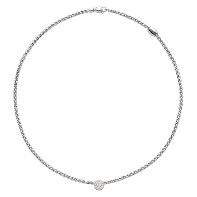 FOPE Necklaces in White Gold containing Diamond 73601CX_PB_B_XBX_046