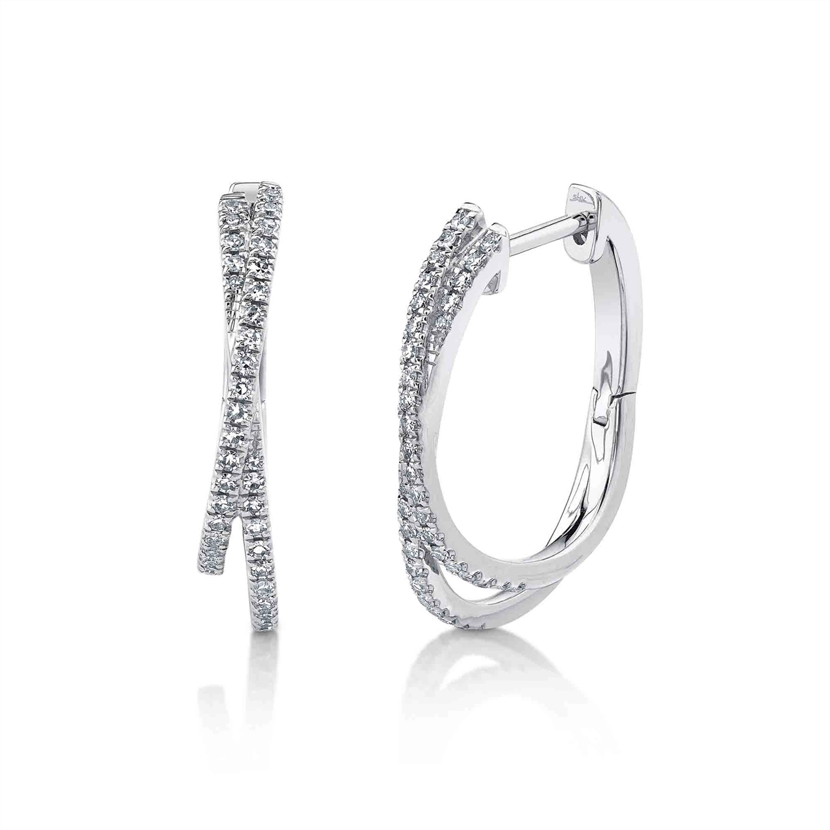 Earrings Earrings in White Gold containing Diamond 428183