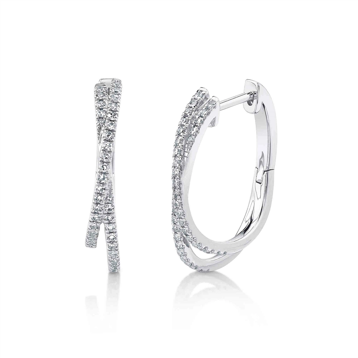 Earrings Earrings in White Gold containing Diamond 428183