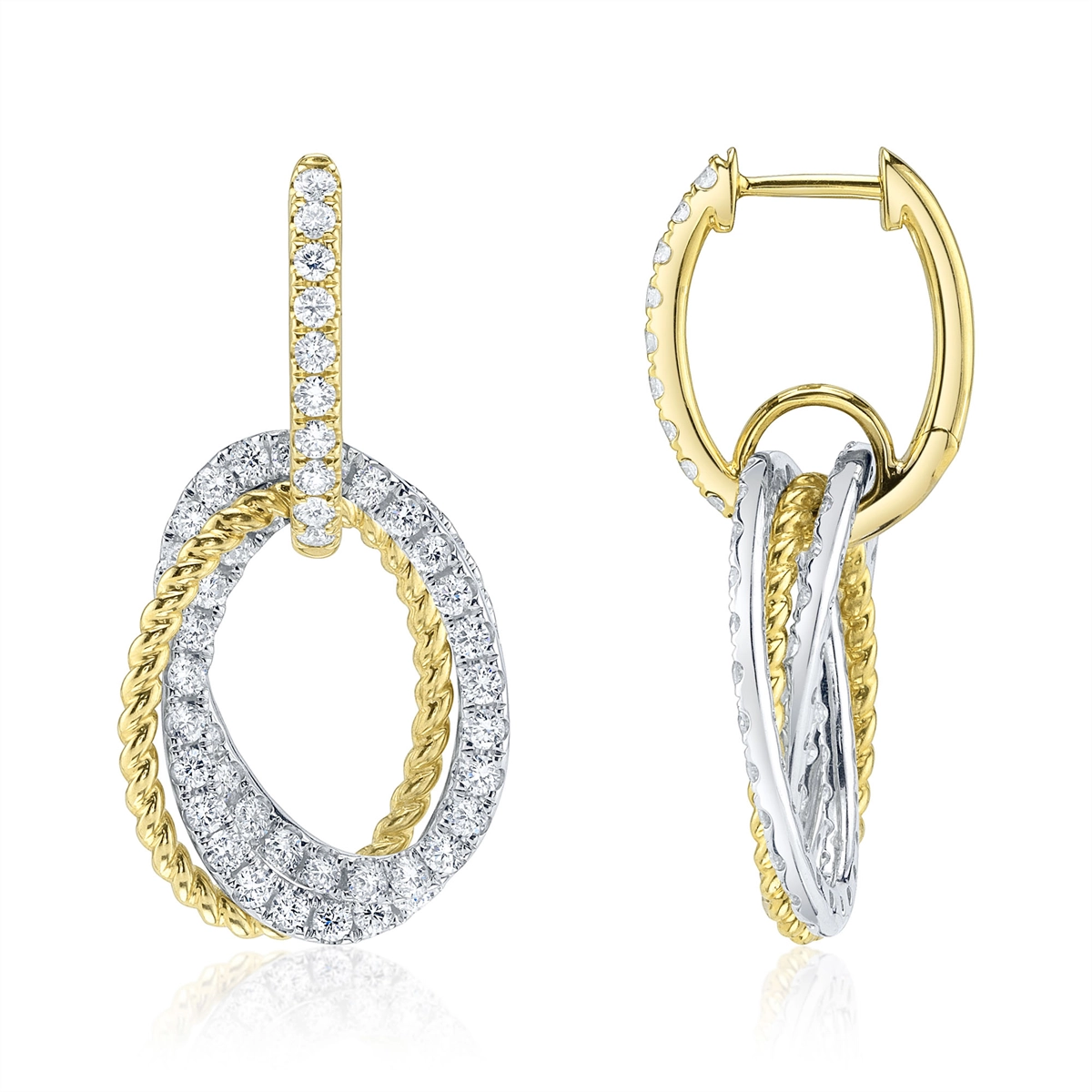 Earrings Earrings in Mixed Metals containing Diamond 428185