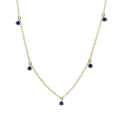 Necklaces Necklaces in Yellow Gold containing Sapphire 428188