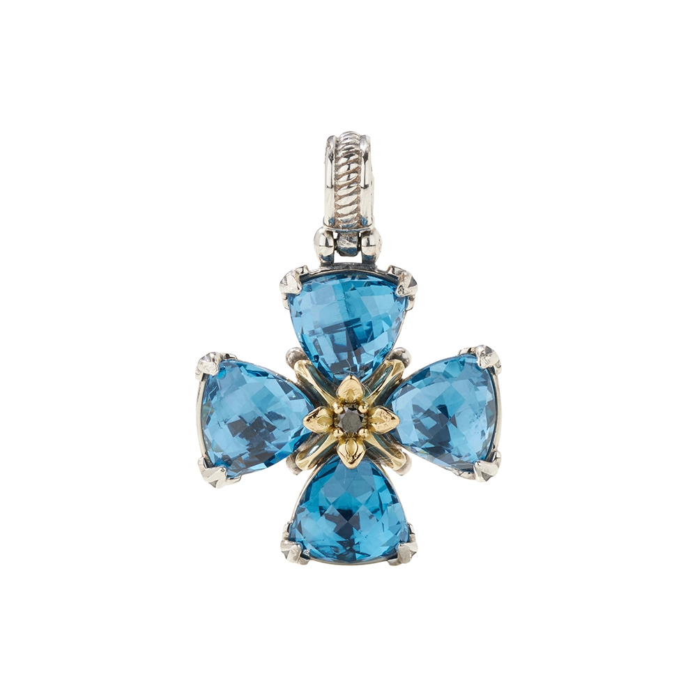 Konstantino Pendants in Mixed Metals containing Black diamond, Other, Multi-gemstone STMK6994-643