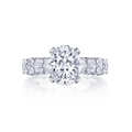 Tacori Engagement Rings in White Gold containing Diamond HT 2665 OV 12X8.5 W