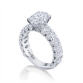 Tacori Engagement Rings in White Gold containing Diamond HT 2665 OV 12X8.5 W
