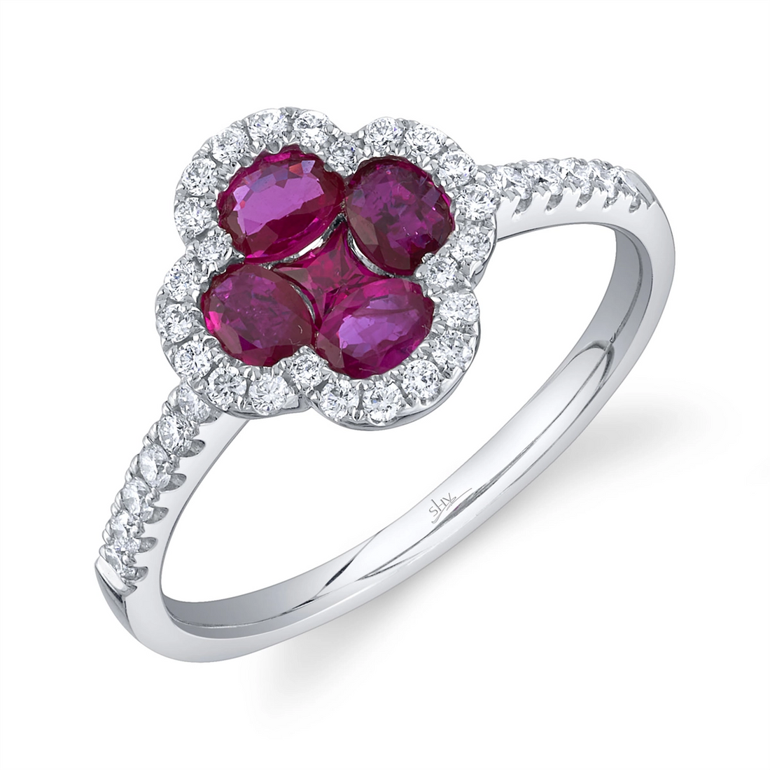 Rings Rings in White Gold containing Multi-gemstone, Diamond, Ruby 428451