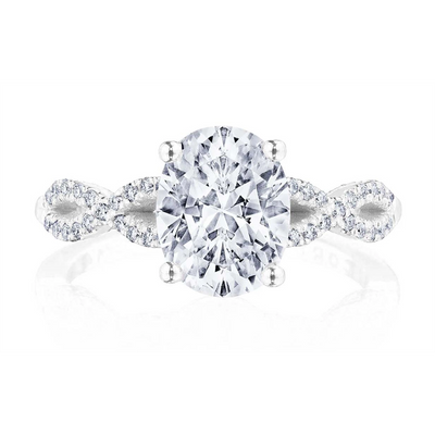 Tacori Engagement Rings in White Gold containing Diamond P105 OV 9X7 FW