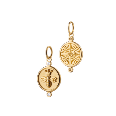 Monica Rich Kosann Pendants in Yellow Gold containing Diamond CH-BEE-YG