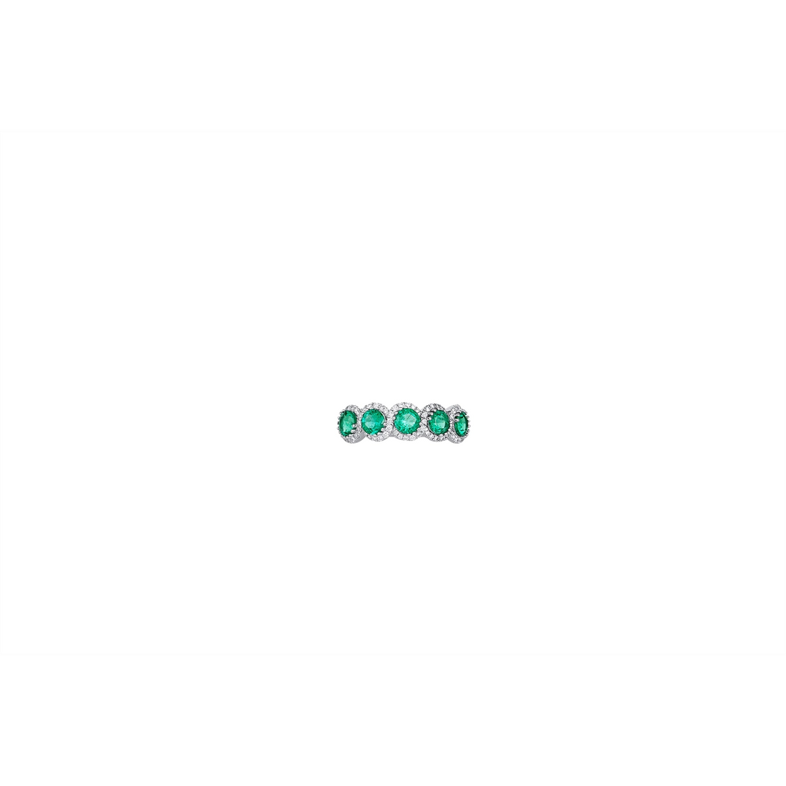 Rings Rings in White Gold containing Multi-gemstone, Diamond, Emerald 428730
