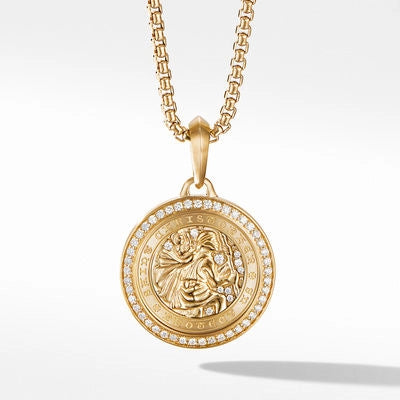 David Yurman Pendants in Yellow Gold containing Diamond D15926M88ADI