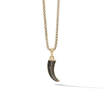 David Yurman Pendants in Yellow Gold containing Black diamond D25182M88ABD