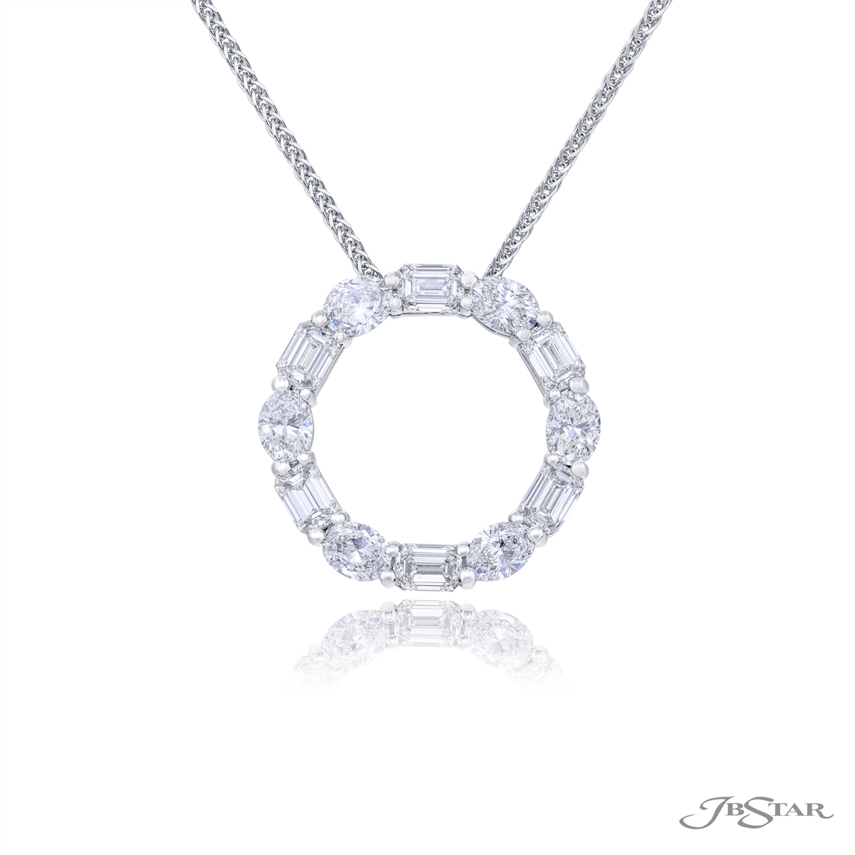 JB Star Necklaces in Platinum/Palladium containing Diamond 7521/065