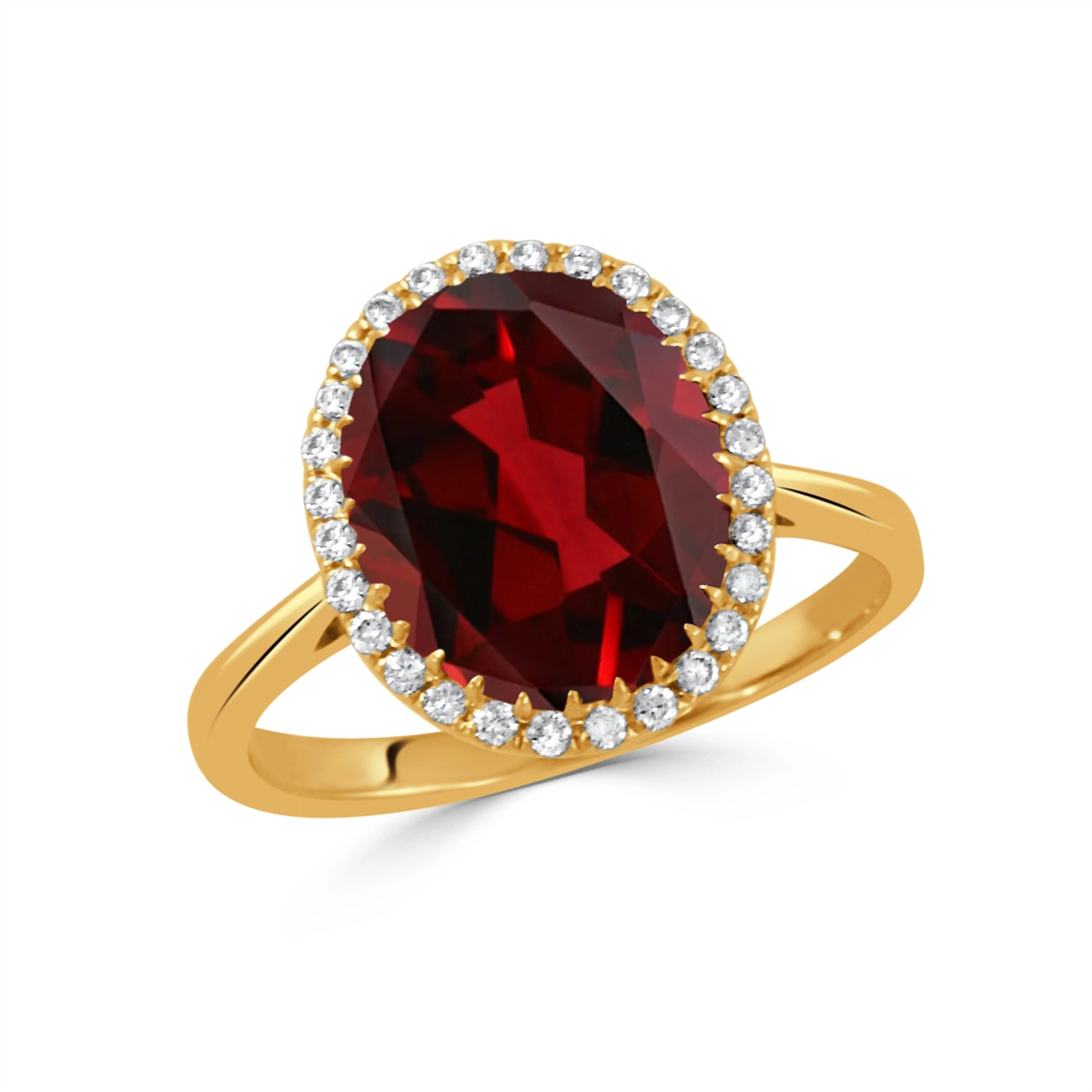 Doves Rings in Yellow Gold containing Garnet, Multi-gemstone, Diamond LB206GT