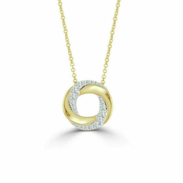 Frederic Sage Necklaces in Mixed Metals containing Diamond P3240-4-YCYW