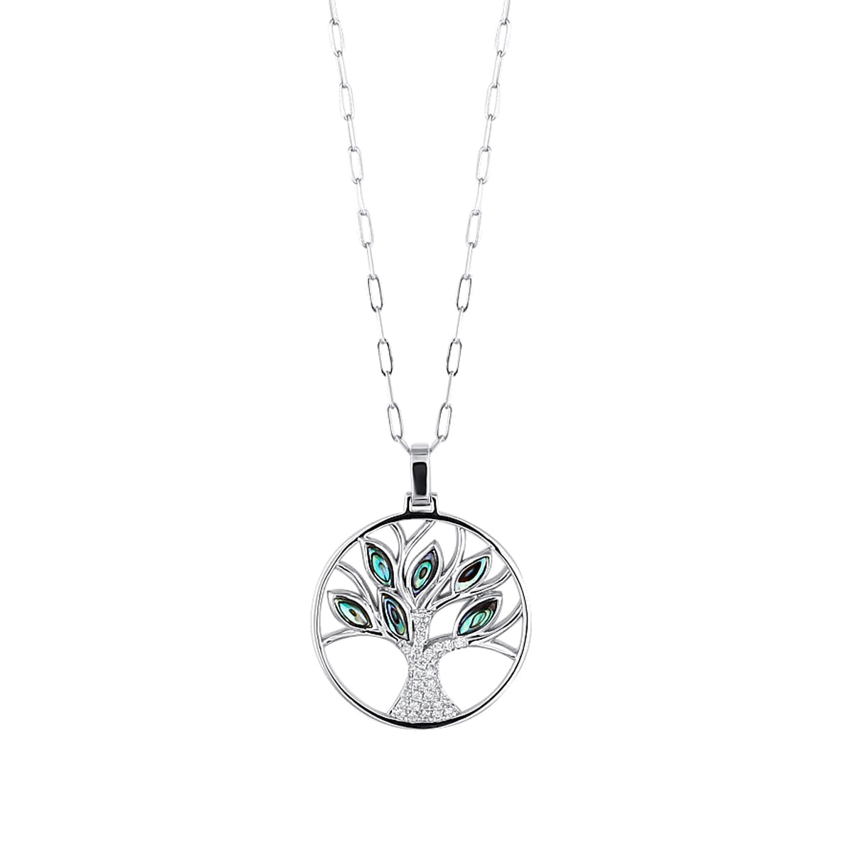 csv_image Frederic Sage Necklace in White Gold containing Other, Multi-gemstone, Diamond P3108A-MPC-4W
