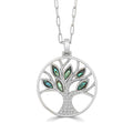 Frederic Sage Necklaces in White Gold containing Other, Multi-gemstone, Diamond P3108A-MPC-4W