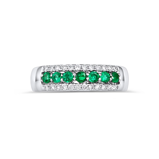 Rings Rings in White Gold containing Multi-gemstone, Diamond, Emerald 429227