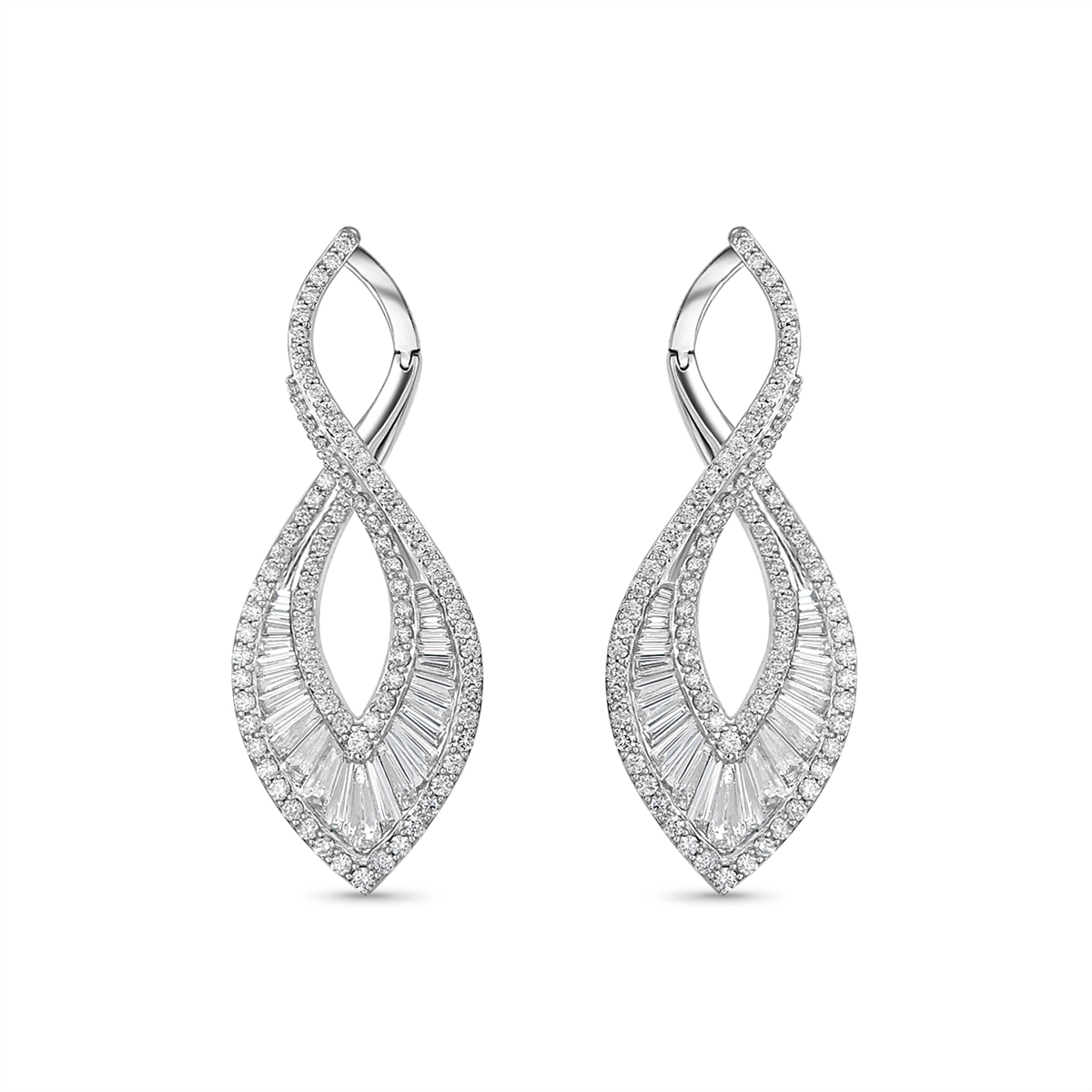 Earrings Earrings in White Gold containing Diamond 429278