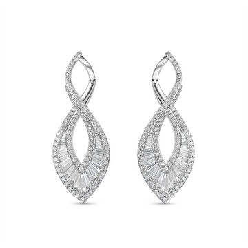 Earrings Earrings in White Gold containing Diamond 429278