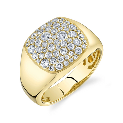 csv_image Mens Bands Ring in Yellow Gold containing Diamond 429334
