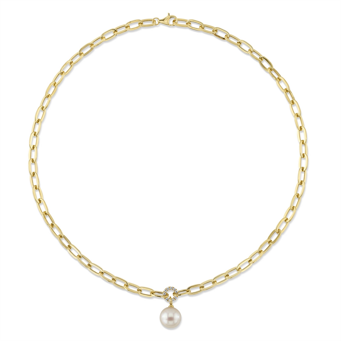 Necklaces Necklaces in Yellow Gold containing Multi-gemstone, Diamond, Pearl 429335