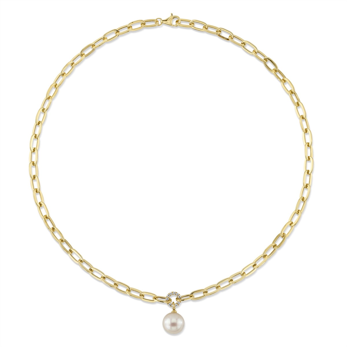 Necklaces Necklaces in Yellow Gold containing Multi-gemstone, Diamond, Pearl 429335