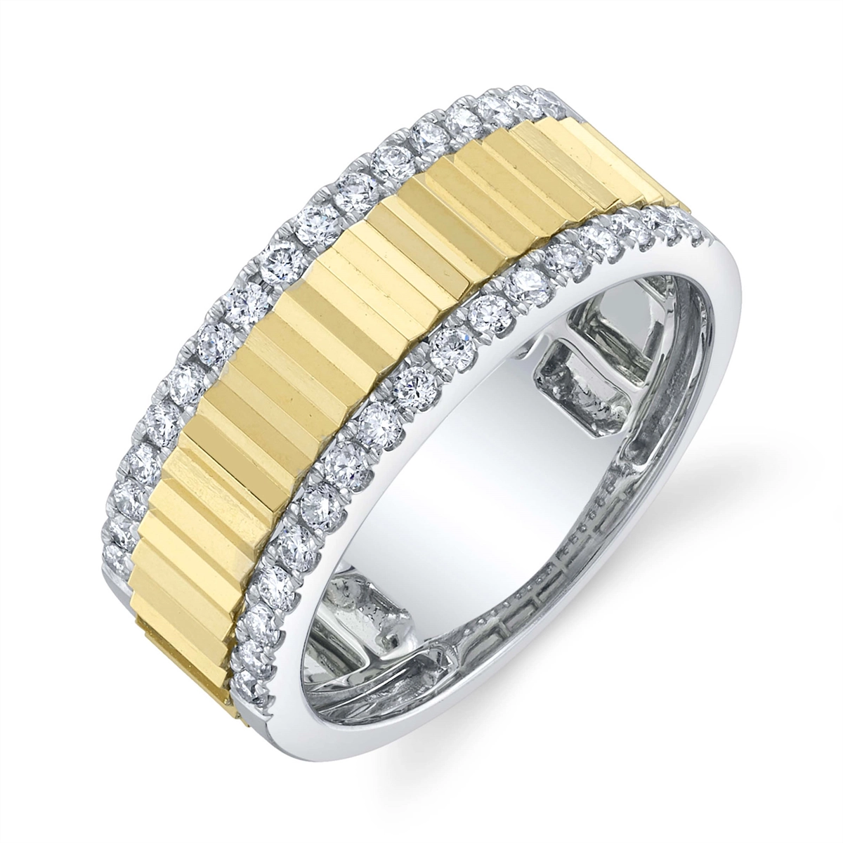 Rings Rings in Mixed Metals containing Diamond 429337