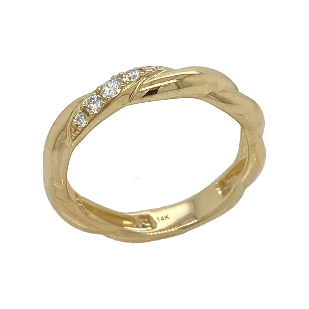 Wedding Bands Rings in Yellow Gold containing Diamond 429356