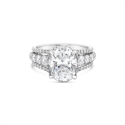Jack Kelege Engagement Rings in White Gold containing Diamond KGR1233OV