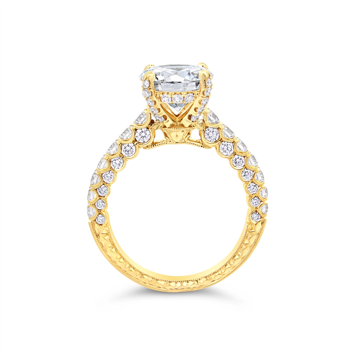 Jack Kelege Engagement Rings in Yellow Gold containing Diamond KGR1288Y
