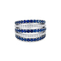 Jack Kelege Rings in White Gold containing Multi-gemstone, Diamond, Sapphire KGBD238S
